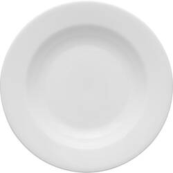 6 tiefe Teller von Lubiana, Porzellan, weiß, Serie Kaszub/Hel, Ø 230 mm