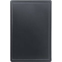 Schneidbrett, HACCP, Farbe schwarz, 600 x 400 x 18 mm (BxTxH)