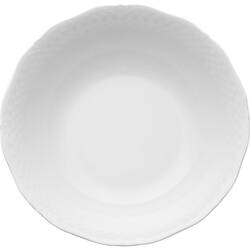 6 große Servierschüsseln von Lubiana, Porzellan, weiß, Serie Aphrodite, Ø 230 mm