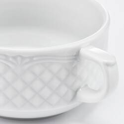 6 kleine Kaffeetassen von Lubiana, Porzellan, weiß, Serie Aphrodite 0,10 Liter