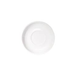Stalgast 12 Untertassen für Cappuccino-Tassen , reinweißes Hotelporzellan, Serie Isabell, Ø 14,5 cm