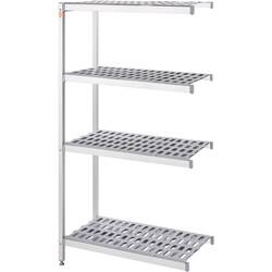 Lagerregal aus Aluminium mit 2 Beinen 1469x460x1680 mm (BxTxH)