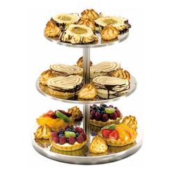 Etagere ohne Griff, 3-stufig, Höhe 30 cm
