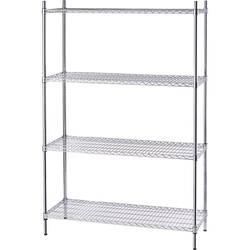 Lagerregal mit  Drahtböden 1200x450x1800 mm (BxTxH)