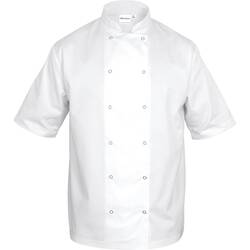 Nino Cucino Kochjacke, Modell „Chef“, Kurzarm, weiß, Gr. M