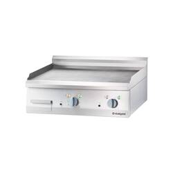 Stalgast Edelstahl Elektro-Griddleplatte als Tischgerät, 800x700 mm, glatte Grillfläche, Serie 700 ND