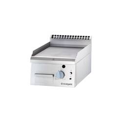 Stalgast Edelstahl Gas-Griddleplatte als Tischgerät, 400x700 mm, glatte Grillfläche, Serie 700 ND