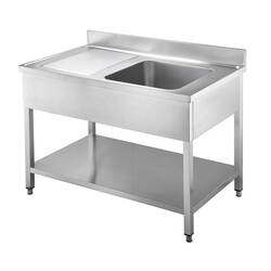 Vaiotec Easyline Spültisch 600 / 1 Becken rechts mit Abtropffläche B:1000