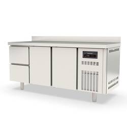 Vaiotec Topline Kühltisch 700 / 3-fach GN1/1 mit 2 Schubladen / 2 Türen & Aufkantung