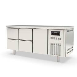 Vaiotec Topline Kühltisch 700 / 3-fach GN1/1 mit 4 Schubladen / 1 Tür