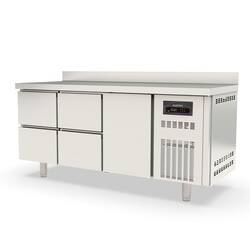 Vaiotec Topline Kühltisch 700 / 3-fach GN1/1 mit 4 Schubladen / 1 Tür & Aufkantung