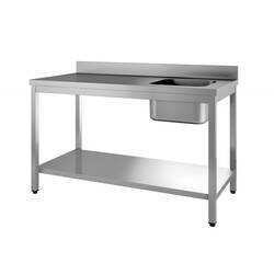 Vaiotec Topline Cheftisch 700 / Becken rechts mit Aufkantung B:1400