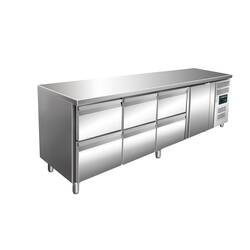 SARO Kühltisch, 1 Tür+3x2er Schubl. KYLJA 4160 TN