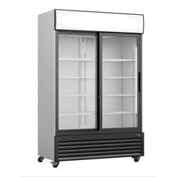 SARO Kühlschrank, Glasschiebetür. + Werbetafel, GTK 700 SD