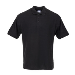 Unisex Poloshirt schwarz M