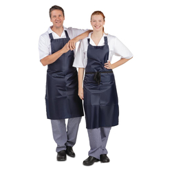 Whites wasserdichte Latzschürze blau
