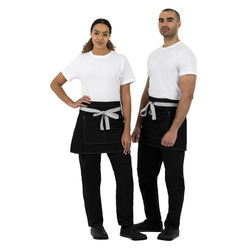 Southside kurze Denimbistroschürze schwarz