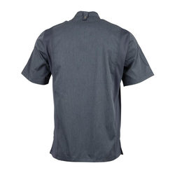 Chef Works Unisex Springfield Leichter Mantel mit kurzen Ärmeln und Reißverschluss Farbe Blau Größe M