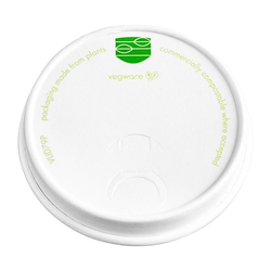 Vegware kompostierbarer 79er-Papierdeckel für Heißgetränkebecher (Packung mit 1000 Stück)