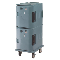 Cambro Ultra Camcart mit beheizten Türen UPCH800 Schieferblau
