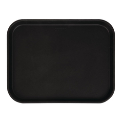 Cambro Camtread rechteckiges rutschfestes Fiberglas Tablett schwarz 45,7cm
