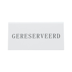 Securit Reservierungstischständer in Niederländisch: 'Gereserveerd' (5 Stück)