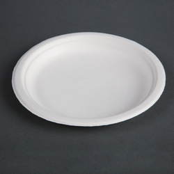 Fiesta Compostable kompostierbare Zuckerrohrteller 17,9cm (50 Stück)