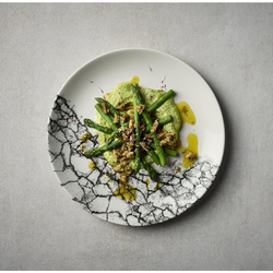 Churchill Kintsugi Accents Quartz Black Evolve Coupe-Teller, 260 mm, (12 Stück)