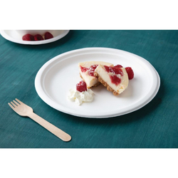 Fiesta Compostable kompostierbare Zuckerrohrteller 26cm (50 Stück)