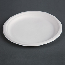 Fiesta Compostable kompostierbare Zuckerrohrteller 26cm (50 Stück)
