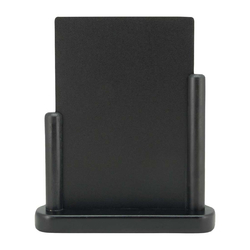 Securit Elegant mittelgroße Tischkreidetafel Holz mit schwarzer Lackierung