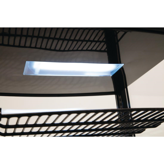 Polar C-Serie Energieeffizienter Kühlschrank mit gebogener Tür Schwarz 86Ltr, Bild 9