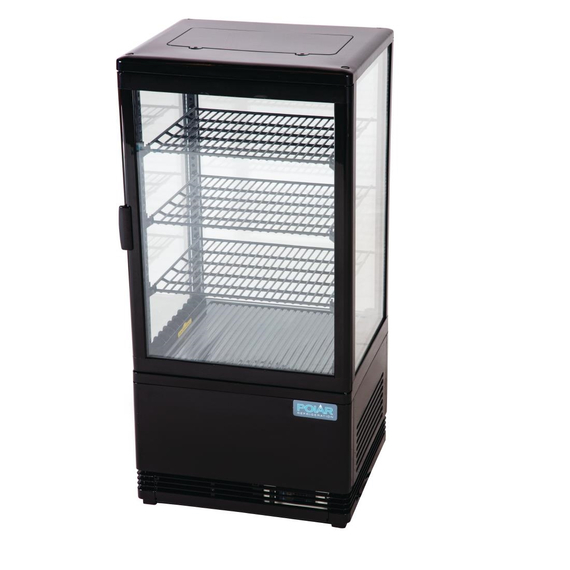 Polar C-Serie Energieeffizienter Display-Kühlschrank Schwarz 68Ltr, Bild 8