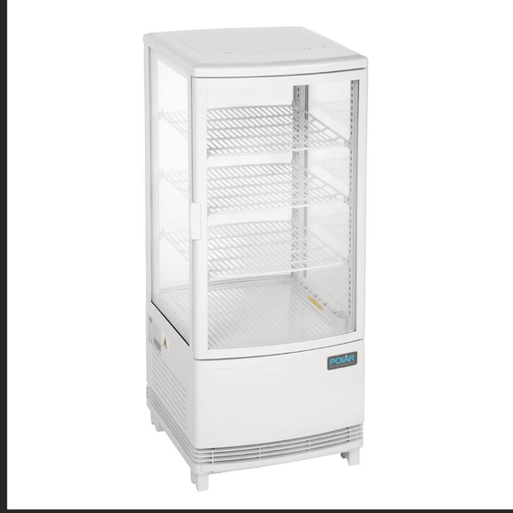 Polar C-Series Energiesparender Kühlschrank mit Gebogener Tür Weiß 86Ltr, Bild 6
