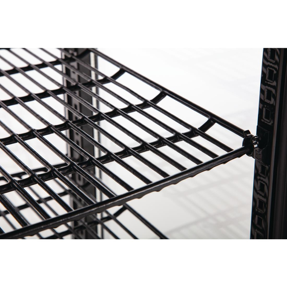 Polar C-Serie Energieeffizienter Kühlschrank mit gebogener Tür Schwarz 86Ltr, Bild 6