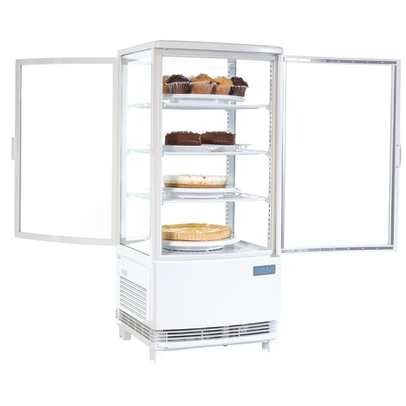 Polar C-Series Energiesparender Kühlschrank mit Gebogener Tür Weiß 86Ltr, Bild 4
