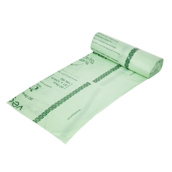 Vegware Biobag kompostierbare Müllsäcke 80L (240 Stück), Bild 2