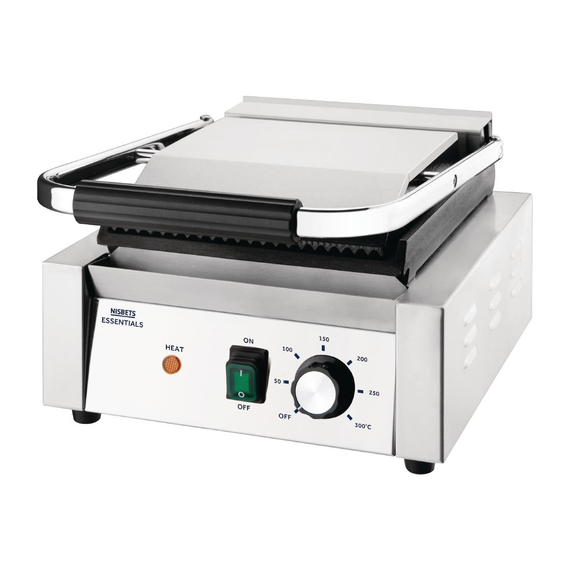 Nisbets Essentials Kontaktgrill gerillte obere Platte, Bild 8