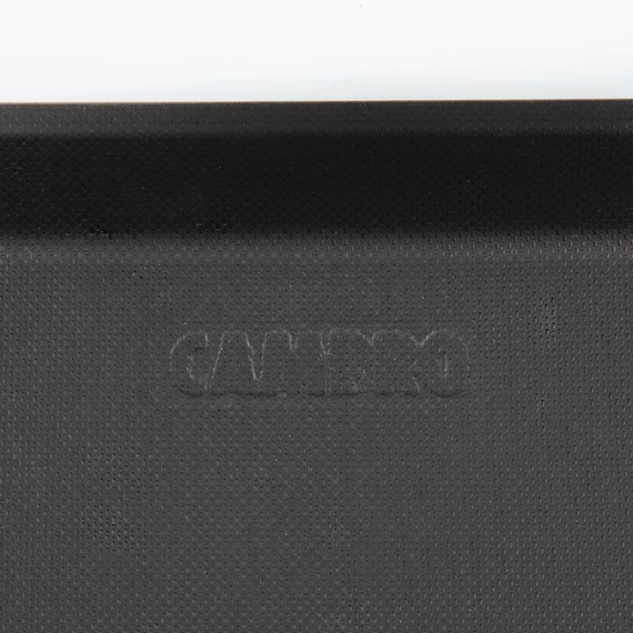 Cambro Treadlite rechteckiges rutschfestes Fiberglas-Tablett schwarz 45,7x35,5cm