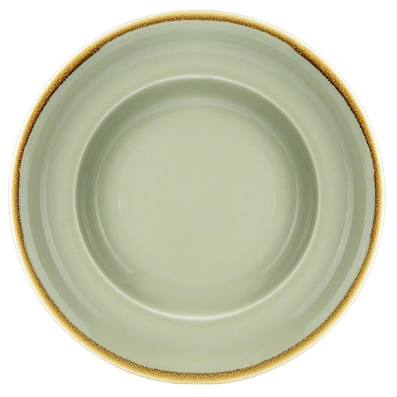 Olympia Kiln Pastateller 250mm moosgrün 4 Stück