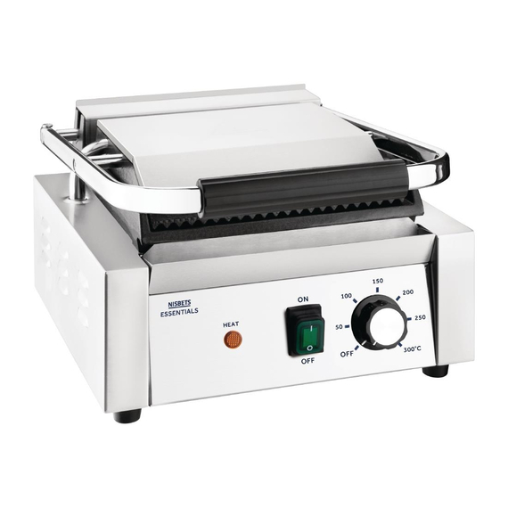 Nisbets Essentials Kontaktgrill gerillte obere Platte, Bild 7
