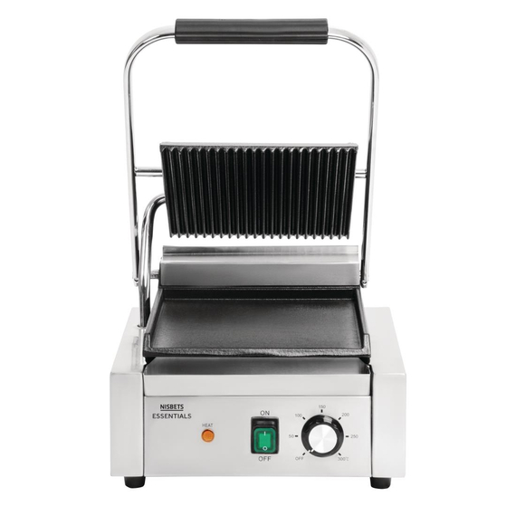 Nisbets Essentials Kontaktgrill gerillte obere Platte, Bild 2