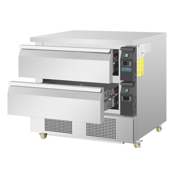 Polar Serie U Unterbaukühl- und Tiefkühltisch mit 2 Schubladen 4x GN1/1, Bild 4