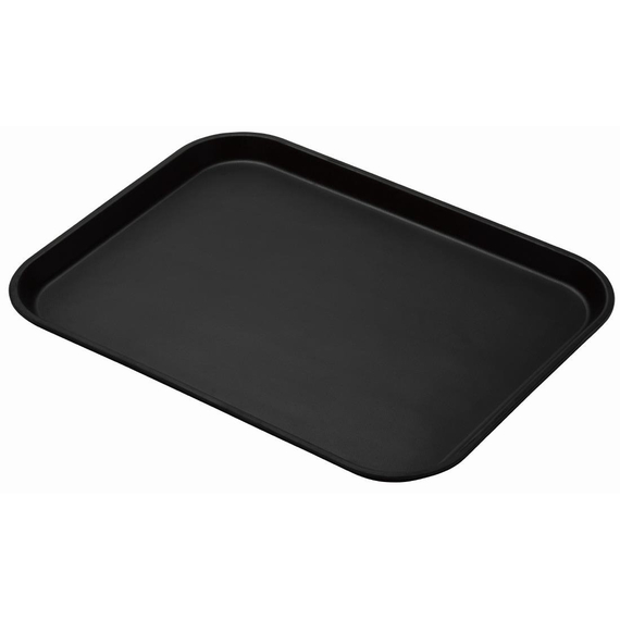 Cambro Treadlite rechteckiges rutschfestes Fiberglas-Tablett schwarz 45,7x35,5cm, Bild 2