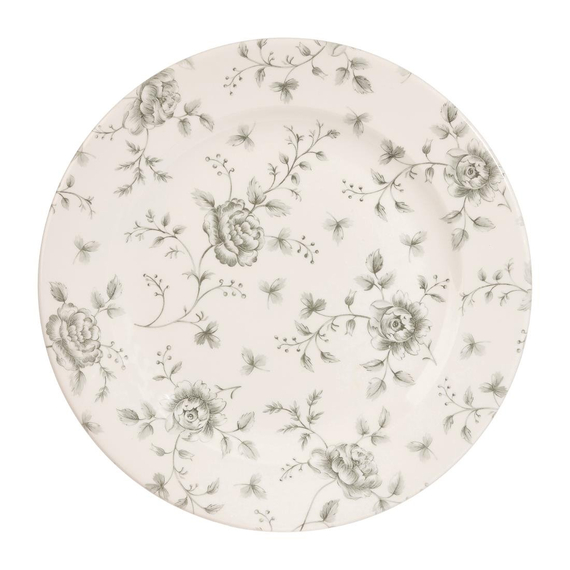 Churchill Vintage Prints Rose Chintz Profilplatten, Grau, 276 mm (6 Stück)