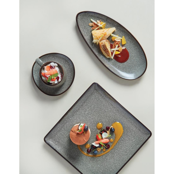 Olympia Mineral blattförmige Teller 30,5 x 14,5cm (6 Stück), Bild 2