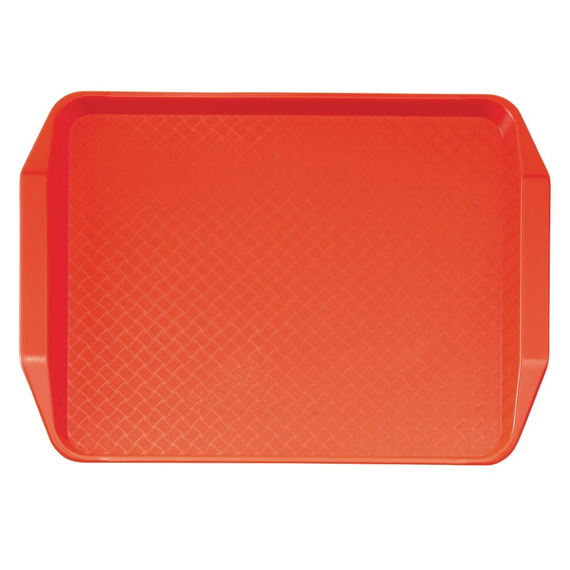Cambro Polypropylen Fastfood Serviertablett mit Griffen rot 43x30cm, Bild 2
