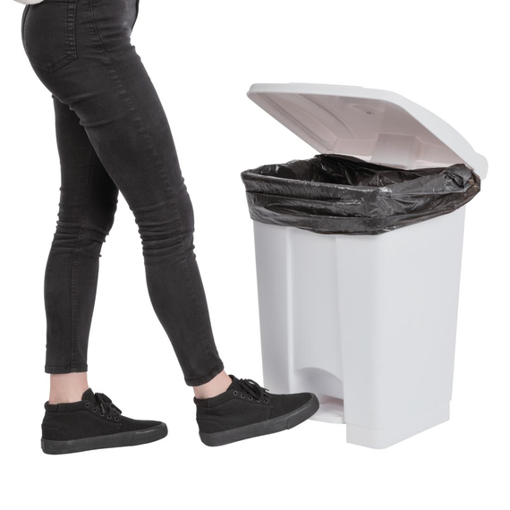 Jantex Küchenpedaleimer weiß 45L, Bild 5