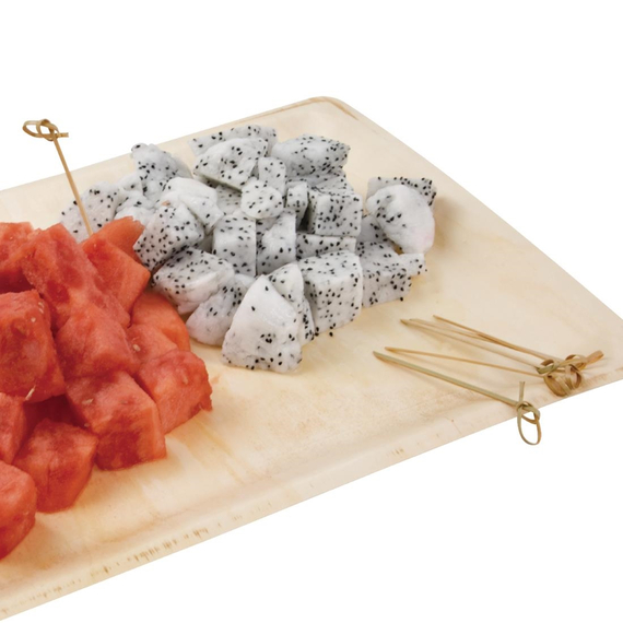 Fiesta Compostable Bambusspieße Biologisch abbaubar Schleifendesign 9cm (100 Stück), Bild 2