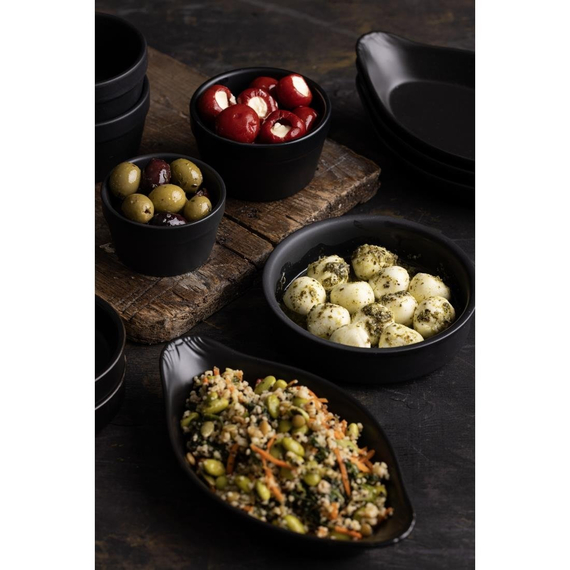 Olympia Rustic ovale Gratinschälchen schwarz 20,4 x 11,8cm (6 Stück), Bild 2